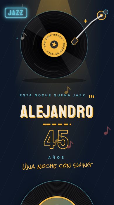 Diseño Noche de jazz