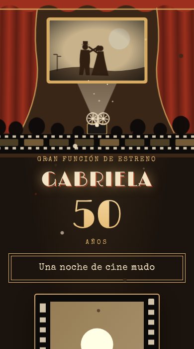 Diseño Noche de cine mudo