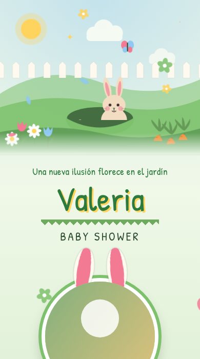 Diseño Conejitos en el jardín