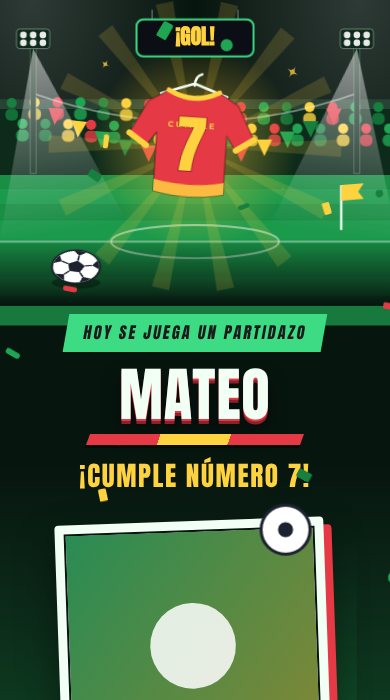 Diseño Gol de cumpleaños
