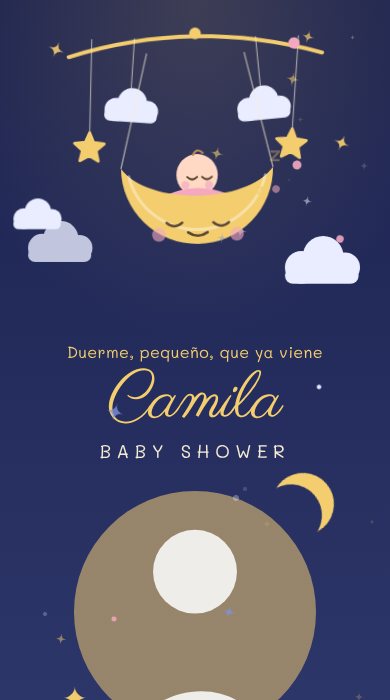Diseño Luna y estrellas
