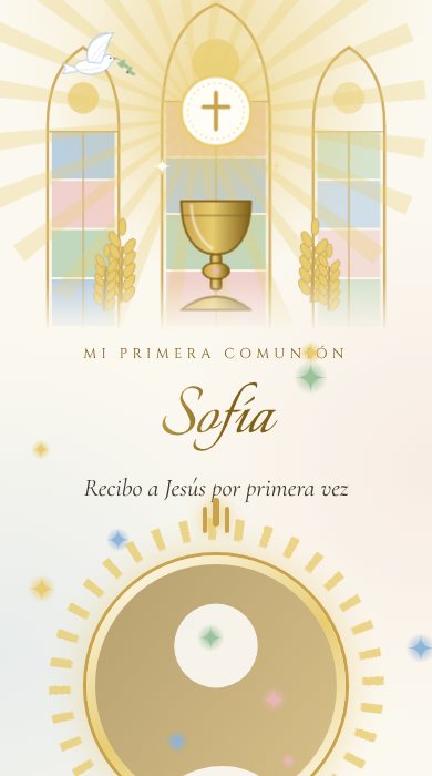 Diseño Luz de comunión