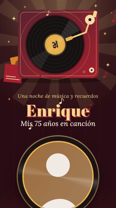 Diseño Noche de vinilos