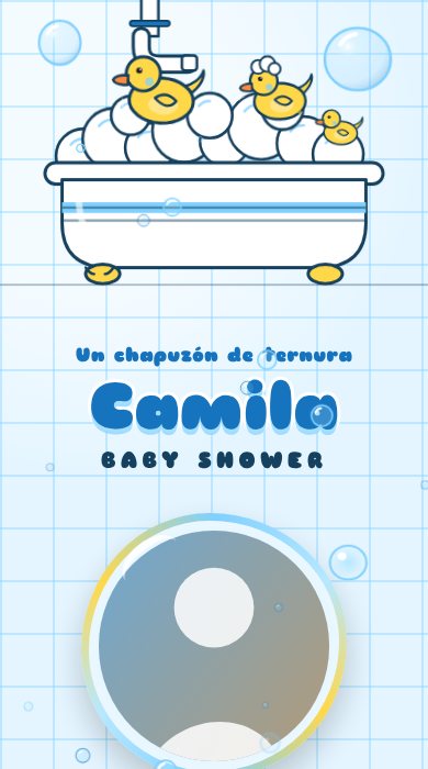 Diseño Burbujas y patitos