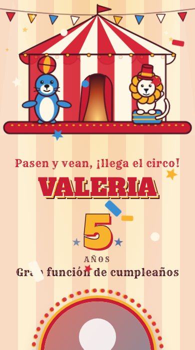 Diseño Gran circo de animalitos