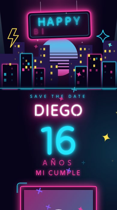 Diseño Neón night