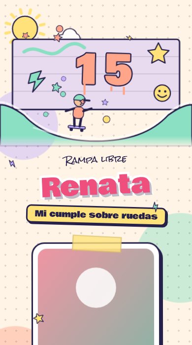 Diseño Skate pastel